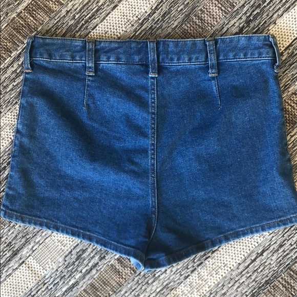 Free People Bridgette High Waisted Short Indigo 29 - Picture 7 of 8